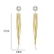 gold dangling earrings